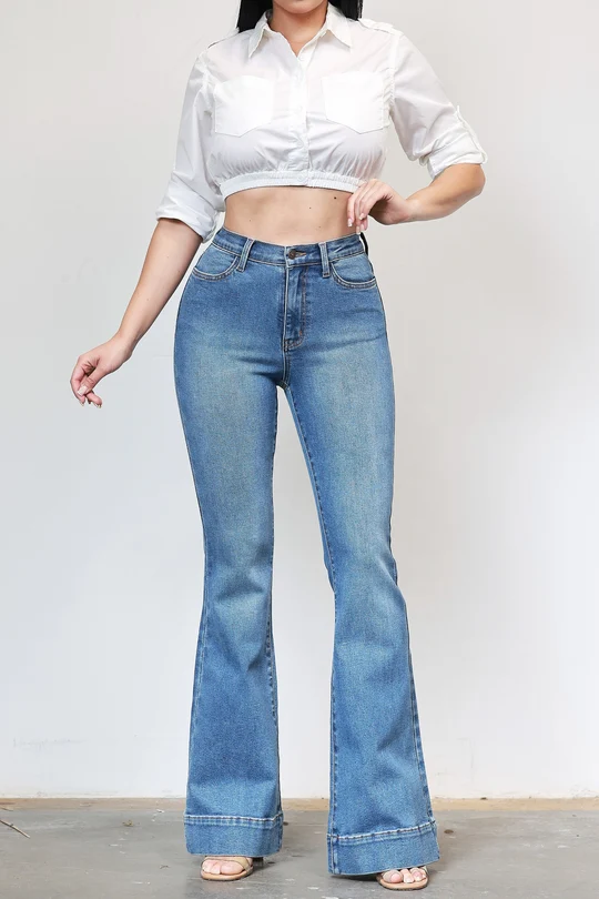 High-Rise Vintage Flare Denim